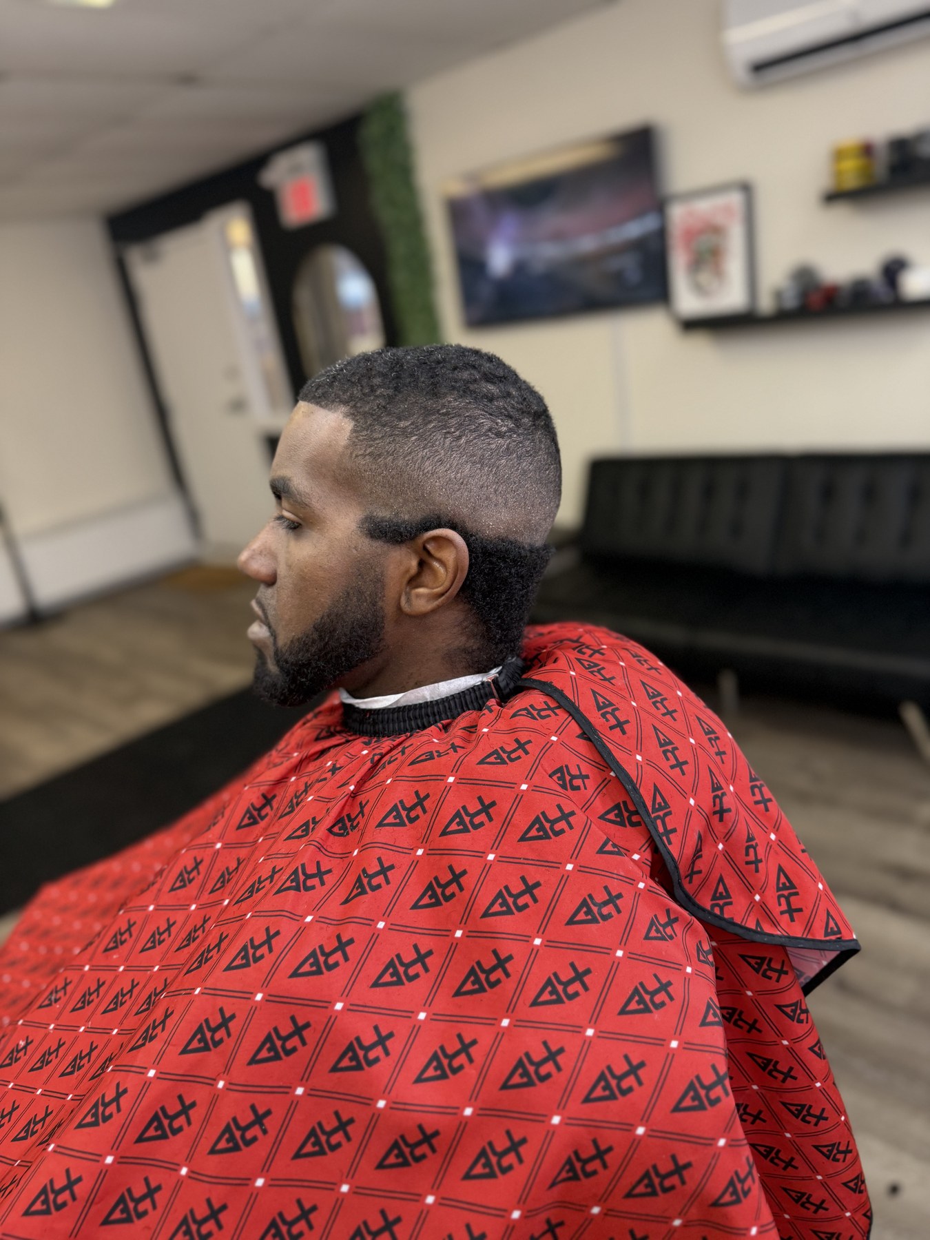 Mid bald fade